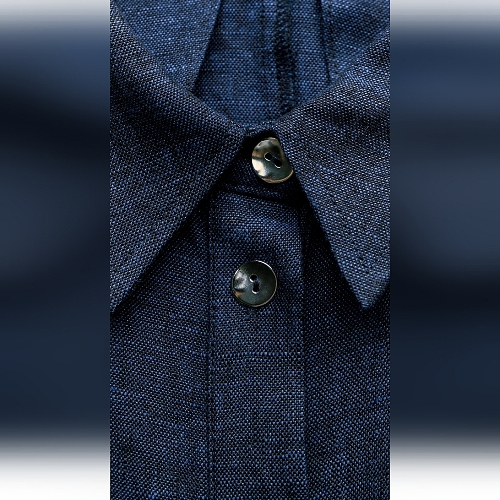 🛑SOLD🛑ZARA TAILORED 💯% LINEN SHIRT DRESS ✨️SIZE M✨️ - Picture 4 of 6